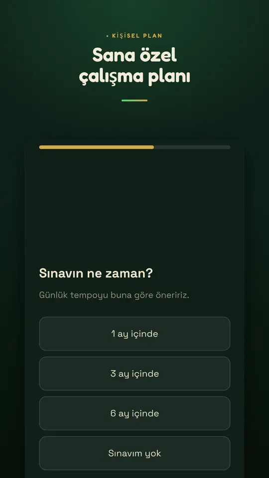 Kişisel çalışma planı